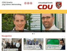 Tablet Screenshot of cdu-urmitz.de